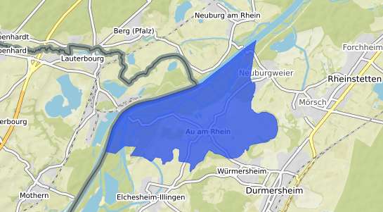 Bodenrichtwertkarte Au am Rhein